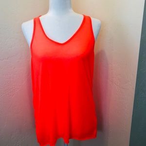 Women’s ZARA racer back T-shirt neon Medium
